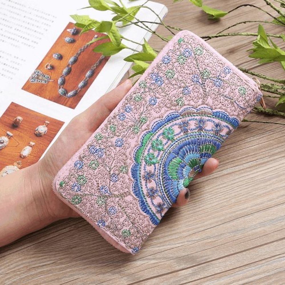  Ladies Light Pink Long Wallet - Picture 3 of 3